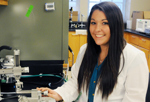 A $172,480 grant from the National Institute on Aging, an NIH subsidiary, will allow graduate research assistant Sarah Neuner to identify genes that may influence a person’s likelihood for developing late-onset Alzheimer’s disease.