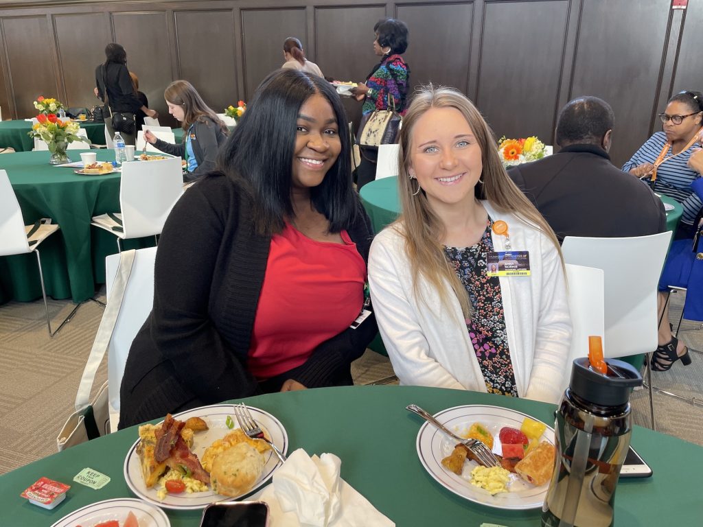 A breakfast allowed administrative professionals from across the university to get together in an in-person event since before the pandemic.