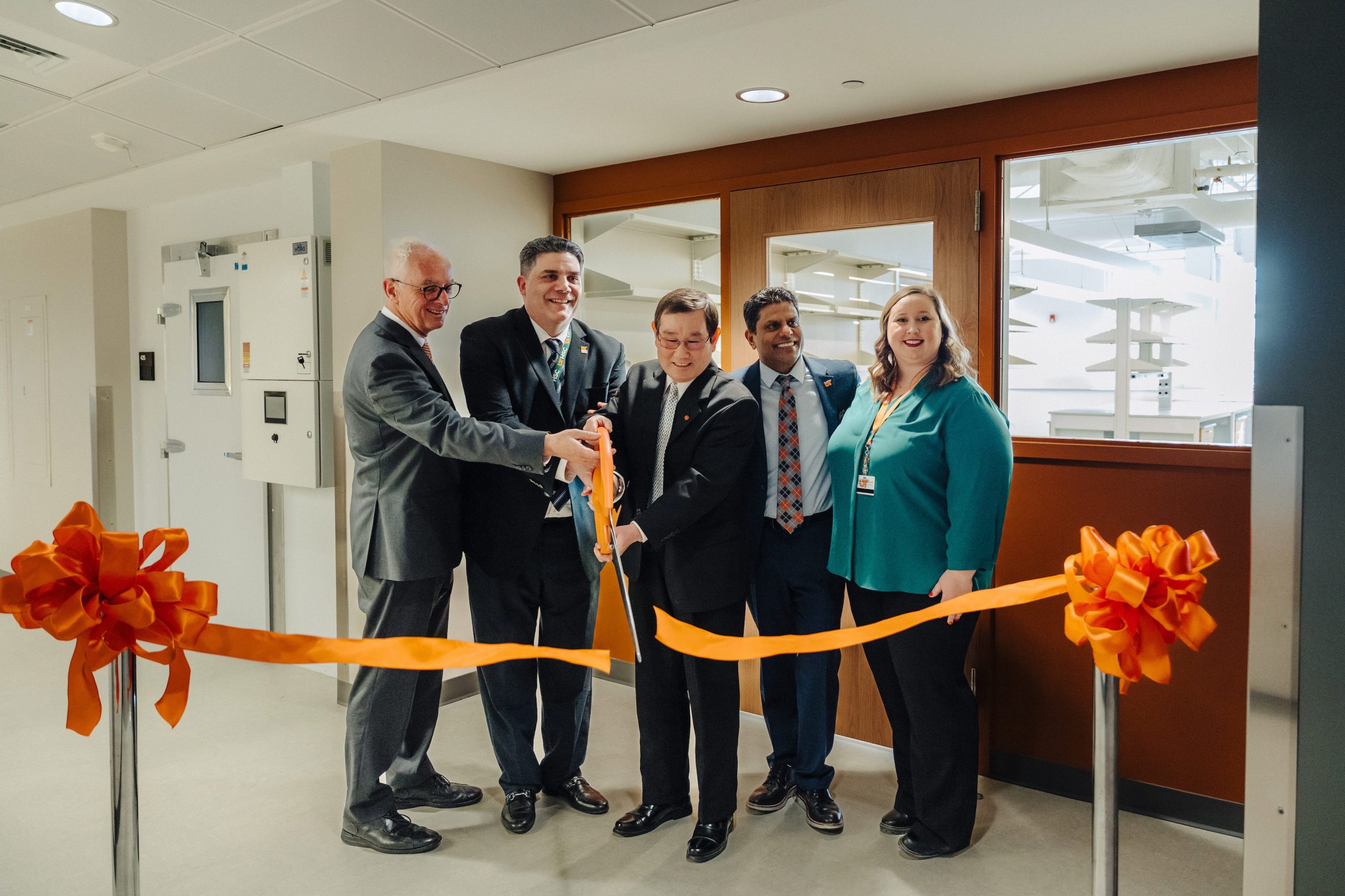 Photo of ribbon cutting