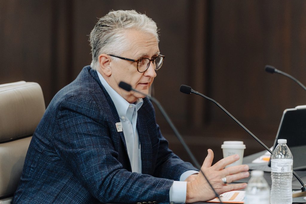 Photo of Dr. Randall Davis speaking