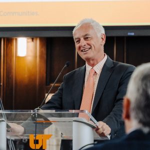 Photo of Chancellor Peter Buckley.