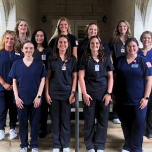 Group photo of rural nursing students and faculty