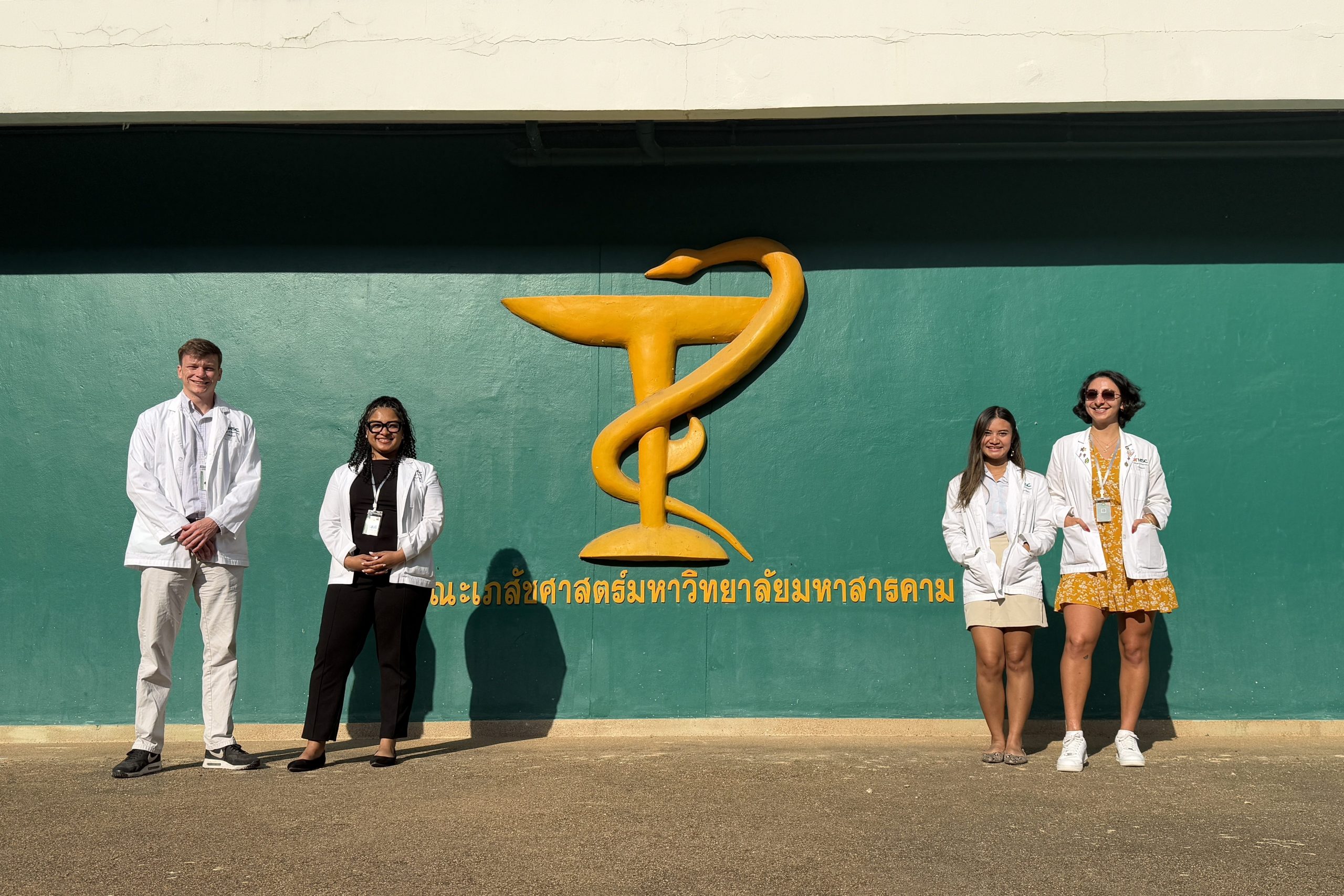 Photo of students at a Thailand pharmacy