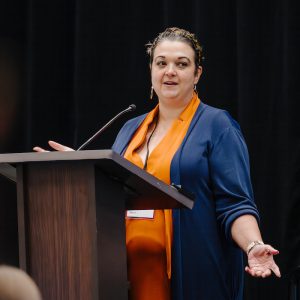 Photo of Dr. Jessica Snowden at the Cancer Collaborative