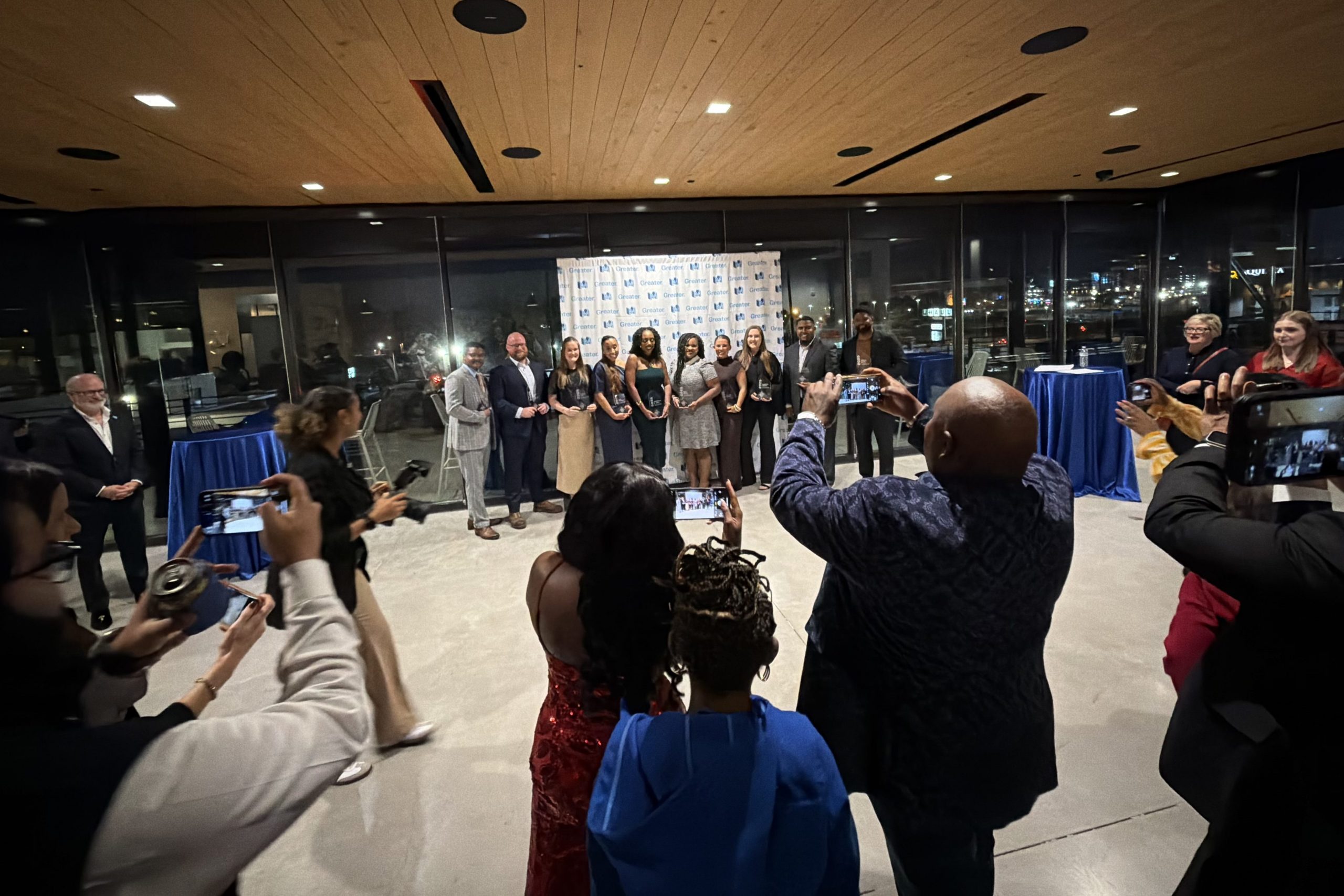 All recipients of the Next-Gen 10 awards at the Orion Financial Headquarters.