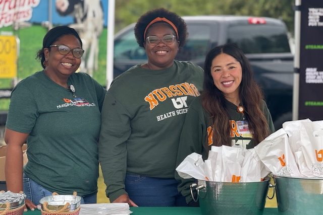 Photo of DNP students at community event