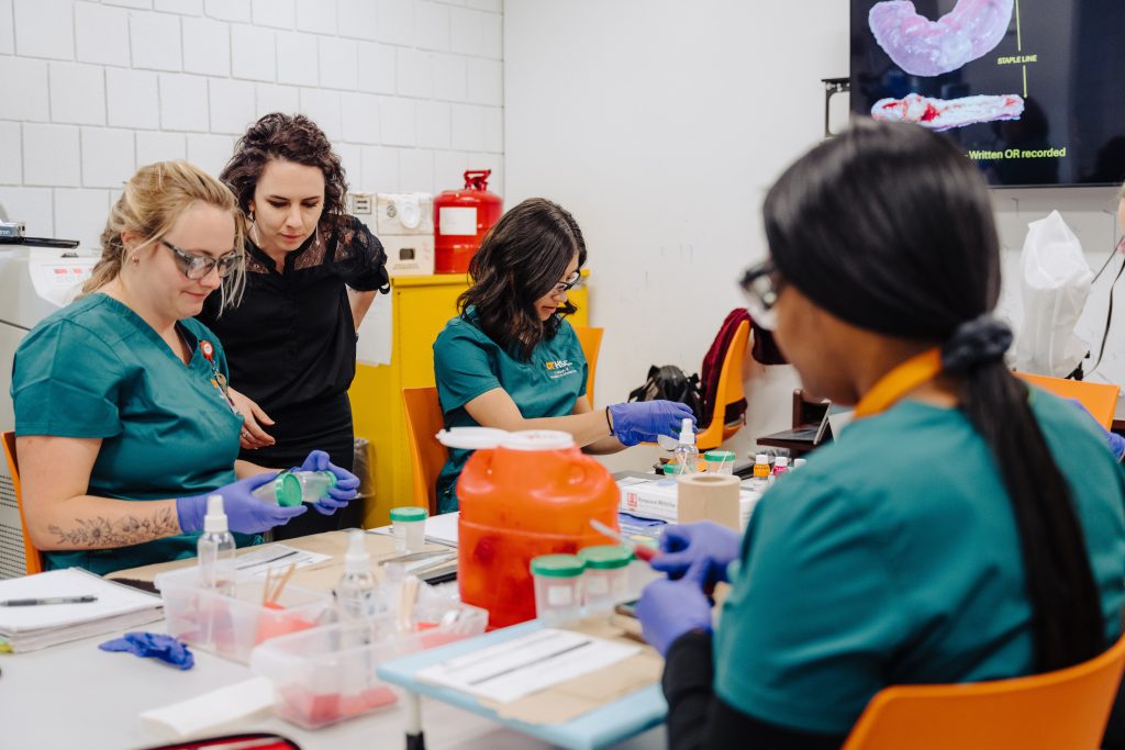 Photo of Pathologists' Assistant students receiving instruction