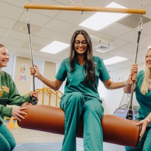 Students in the Rachel Kay Stevens Therapy Center