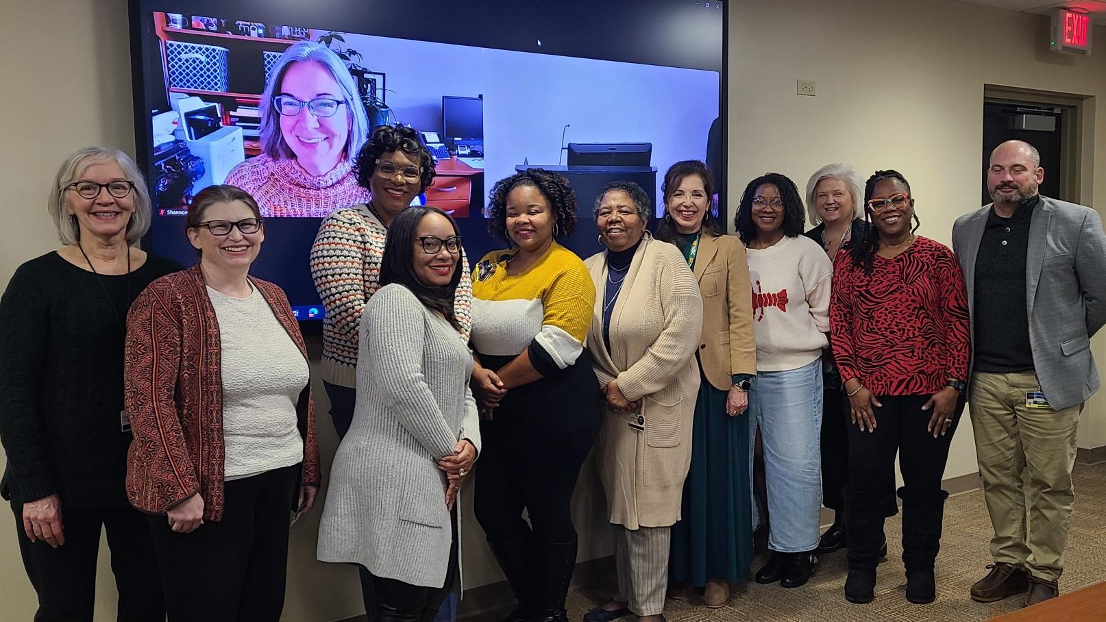 Photo of Staff Senate at its December meeting.